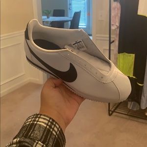 White Classic Cortez Black swoosh!